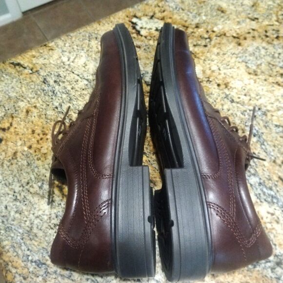 Mens Ecco Lace Up Brown Dress Work Shoes Size 43 (10 US) EUC - Picture 7 of 12